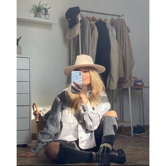 Felted Shirt Jacket Shacket H&M New - Picture 5 of 9